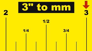 How to Convert 3 Inches to Millimeters and Centimeters