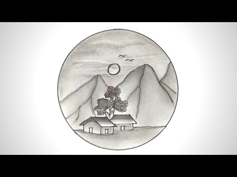 Easy drawing black and white