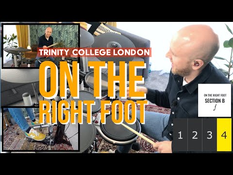 On The Right Foot - Chris Burgess - Trinity College London - Initial Grade Drums