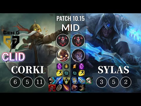 GEN Clid Corki vs Sylas Mid - KR Patch 10.15