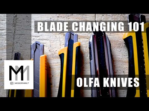 KNIFE BLADE: Changing Olfa Knife Blade 101/Beginners Guide  for Contractors and Homeowners