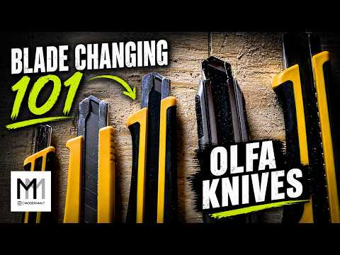KNIFE BLADE: Changing Olfa Knife Blade 101/Beginners Guide  for Contractors and Homeowners