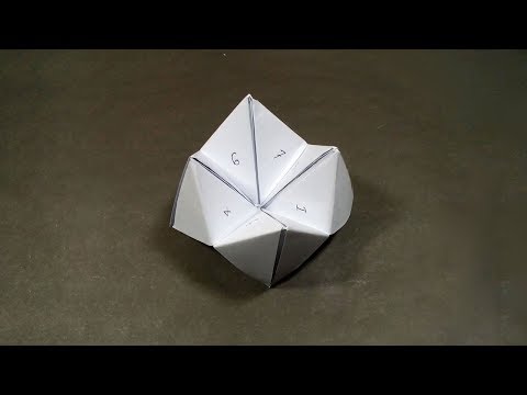 How to make a Paper Fortune Teller - DIY Origami Fortune Teller Instructions