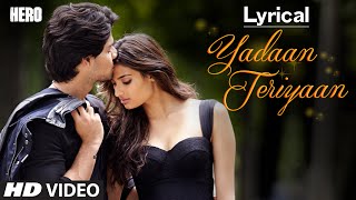 Yadaan Teriyaan Full Song with LYRICS - Rahat Fate