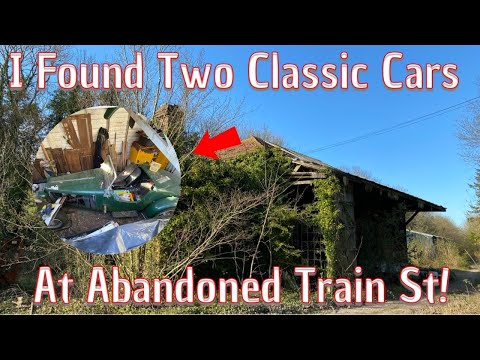 I Found Two Classic Cars At This Abandoned Train Station!!