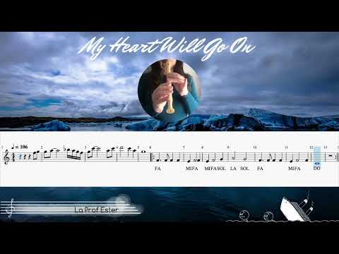 My Heart Will Go On - Titanic - Tutorial tastiera chitarra e flauto - Arr. F. Pastori