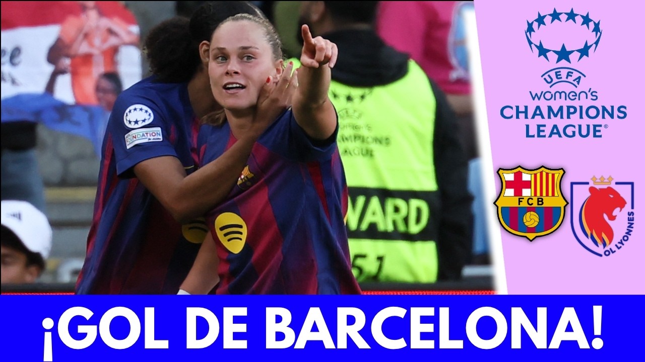 EWA PAJOR FIRMÓ SU DOBLETE para el 2-0 del BARCELONA vs LYONNES en final | Champions League Femenina
