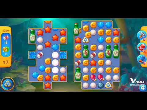 Fishdom. 8280 level no boosters and diamonds - 17 moves