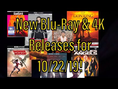 New Blu-Ray & 4K Releases for 10/22/19!