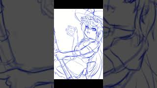 【メイキング動画】東方Projectの霧雨魔理沙描いてみた。【東方Project】