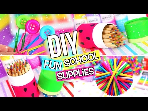 DIY SCHOOL SUPPLIES! DIY BACK TO SCHOOL SUPPLIES! Video