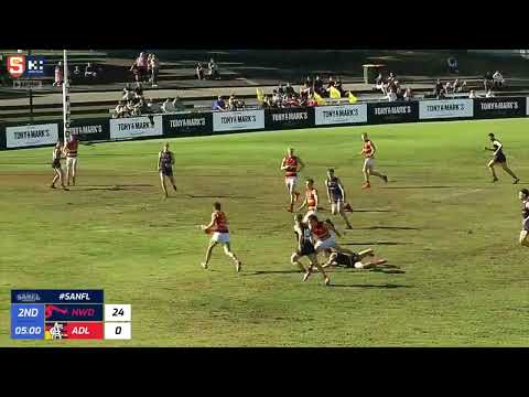 Rd 16 SANFL Snapshot - Adelaide's Lachlan Sholl finishes on the run