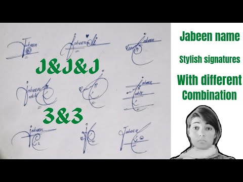 Jabeen name signature#easy  professional signature#name signature with arooj