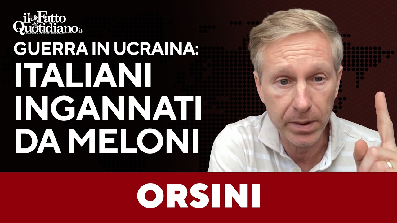 Orsini contro Crosetto: "Dice che Zelensky ha cercato la pace? È totalmente falso"