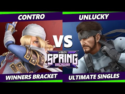 Spring Arcadian 2022 - Contro (Sheik) Vs. Unlucky (Snake) Smash Ultimate - SSBU