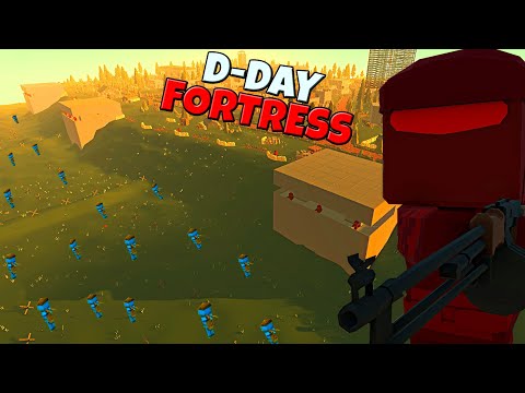 Most Epic D-DAY BEACH FORTRESS Defense EVER! - Ancient Warfare 3 Battle Simulator