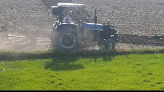 New Holland 7500 20 disc harrow tractar performance