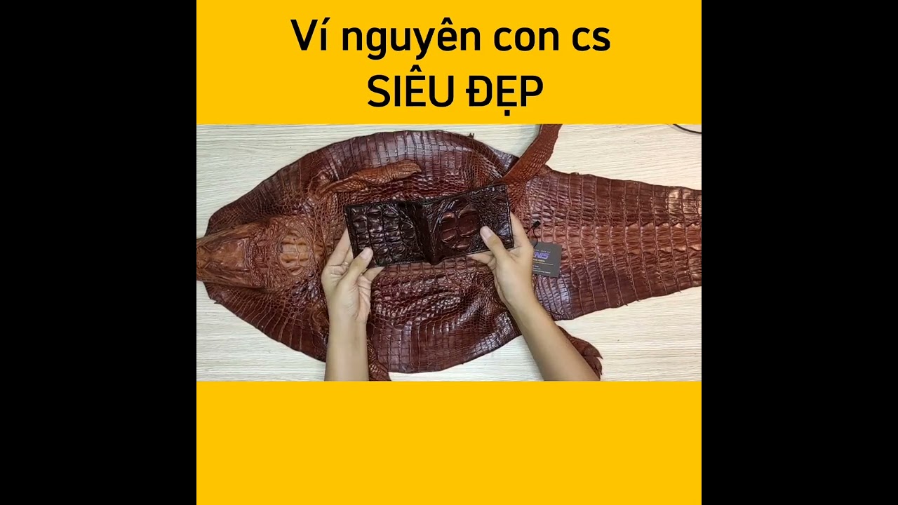 Ví Da Cá Sấu Gù Nguyên Con Đẹp Mê Ly VS102N+