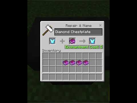 Best Enchantments For ChestPlate In Minecraft| #minecraft #shorts