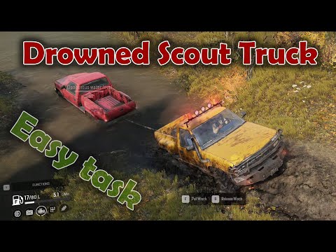 SnowRunner - Drowned Scout Truck - Chevrolet CK1500 - Michigan