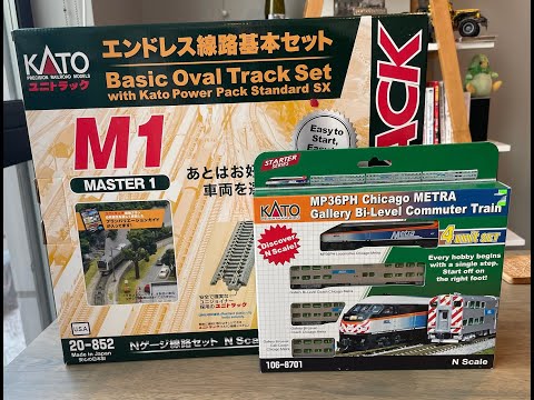 The best Model Train starter set?  Kato M1 and Metra Starter Kit Unboxing.