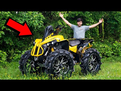 We Put GIANT Tires on My FOURWHEELER!