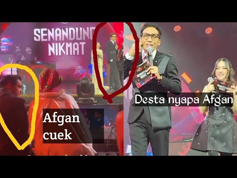 Desta dicuekin Afgan ketika menyapa saat nge-host bersama Eca Aura