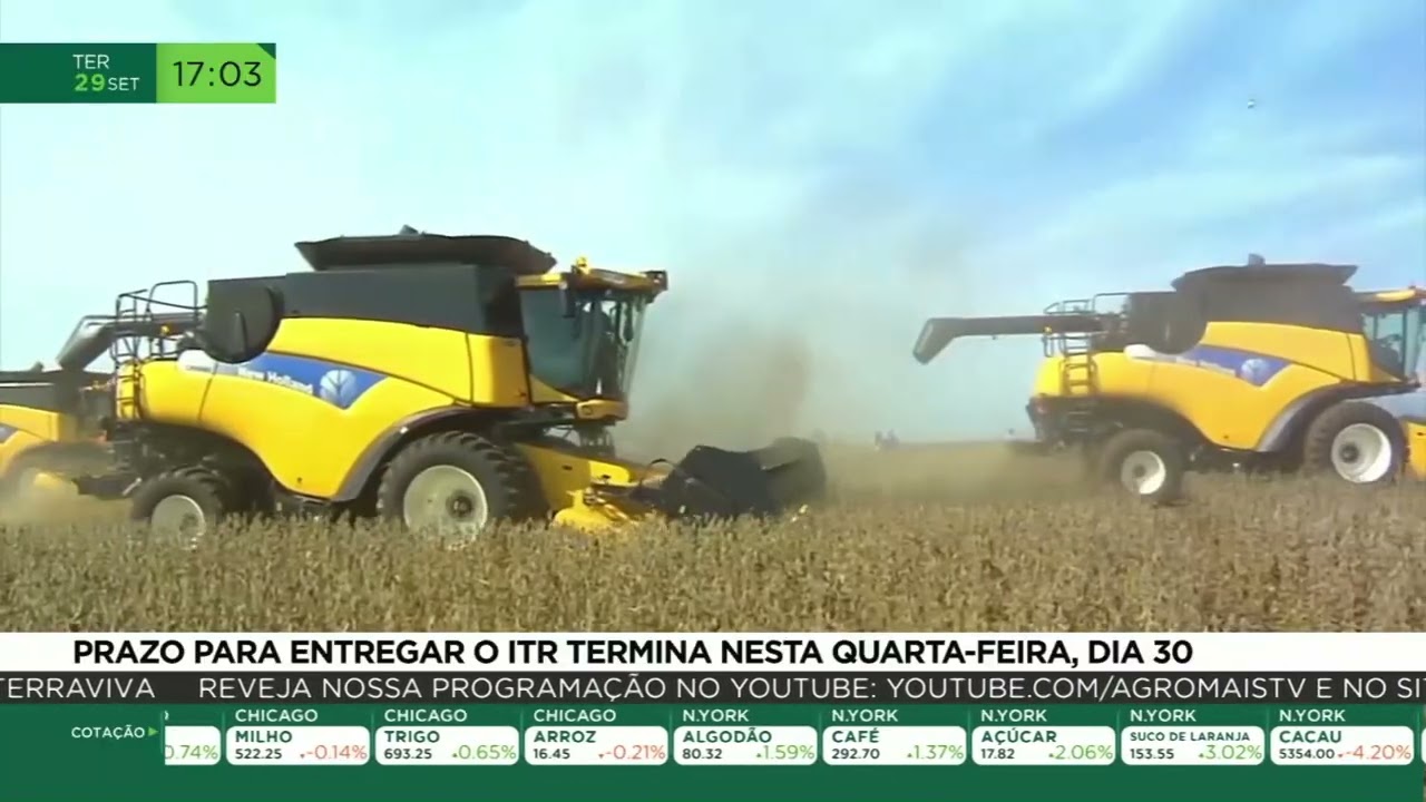 Prazo para entregar o ITR termina nesta quarta-feira (30)