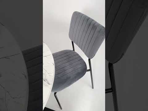 Миниатюра изображения товара Стул AksHome Rain (серый велюр HLR-20/черный)