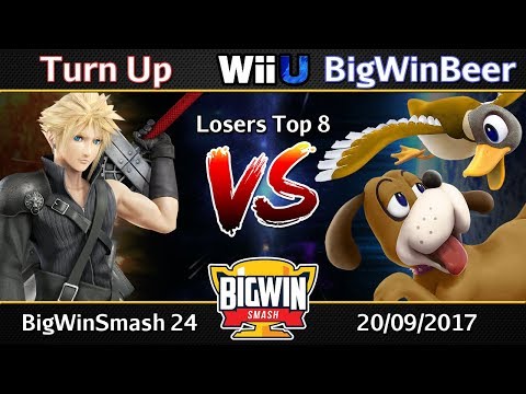 BigWinSmash 24 - Losers Top 8 - Turn Up (Cloud, Mario) v BigWinBeer (Duck Hunt Duo, Bowser)