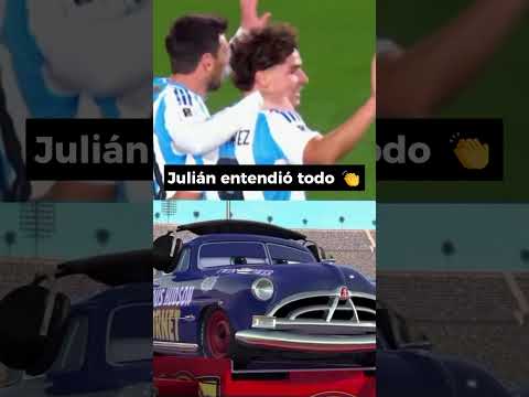 El día que JULIÁN ÁLVAREZ le sirvió el gol a LEO MESSI 🥺♥️ #futbol #messi #argentina #julianalvarez