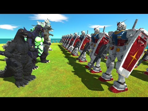 Beast Gundam Fight Godzilla - Animal Revolt Battle Simulator