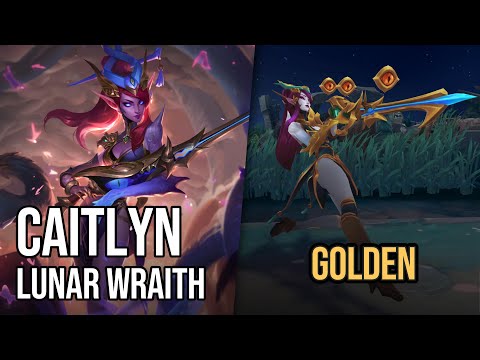 Golden Lunar Wraith Caitlyn Skin | League of Legends