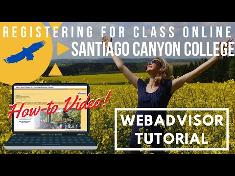 How to Register for a Class in WebAdvisor for SCC...