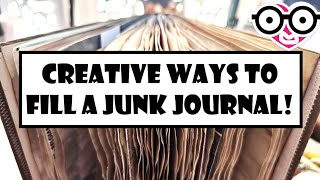Creative Ways to Decorate a JUnk Journal!! The Paper Outpost! EASY TECHNIQUES!