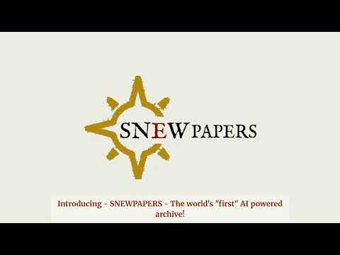 SNEWPapers 소개 영상