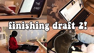 finishing draft #2, packing for a trip, helping my sister move-out! // writing vlog