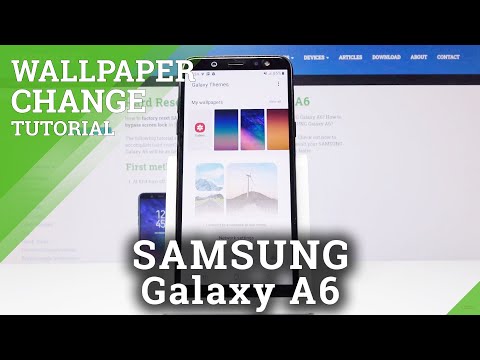 How to Update Wallpaper in Samsung Galaxy A6 - Change Wallpaper
