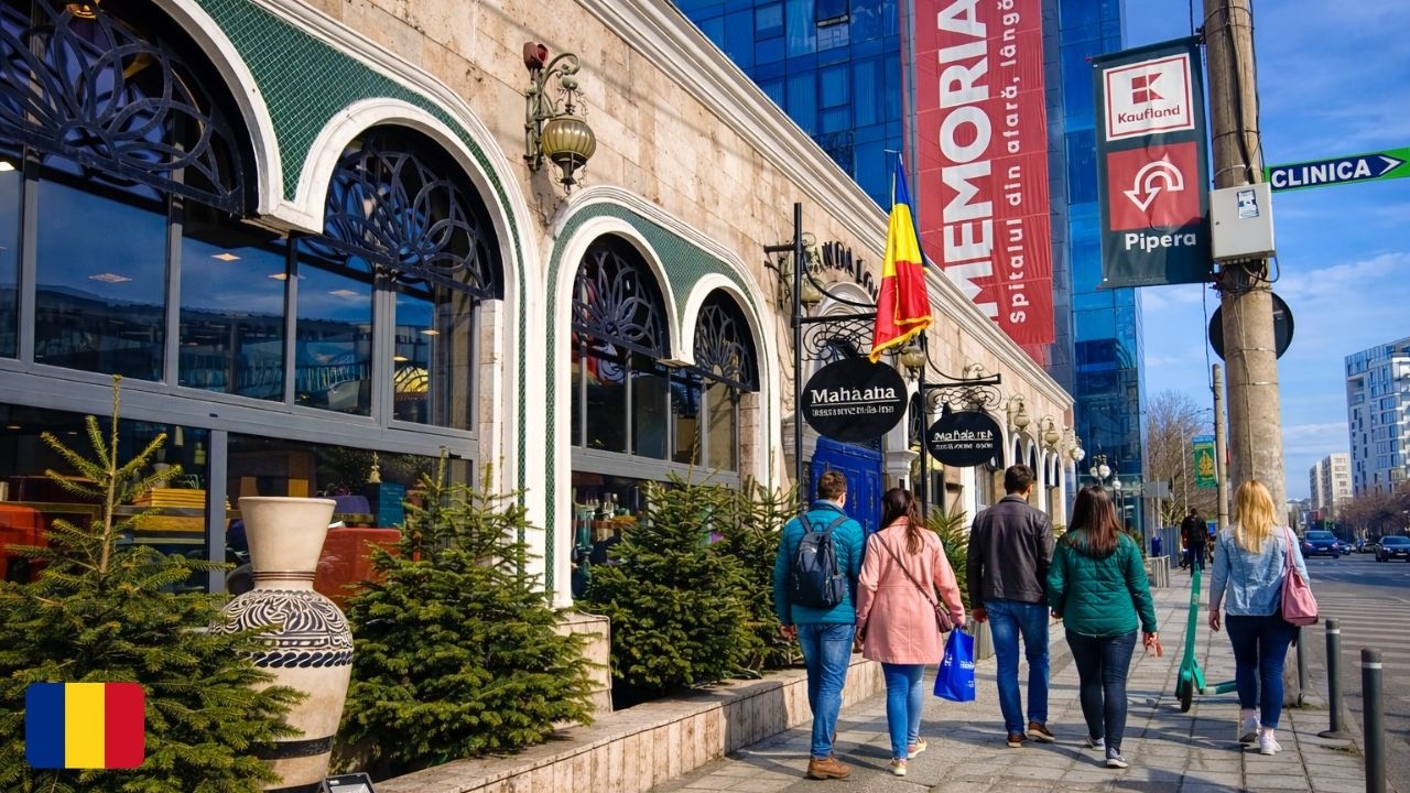 Exploring BUCHAREST City Walk | Herastrau | Nicolae Caranfil București ROMANIA City Sounds ASMR 2026