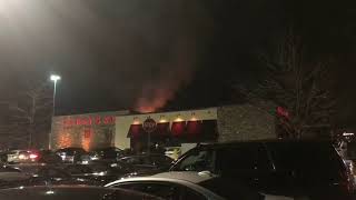 Roof Fire at Redstone Grill in Plymouth Meeting