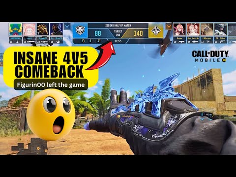 Insane 4v5 Domination Comeback (NO COMMENTARY) | Legendary Ranked Gameplay | CODM