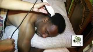 Samson and Delilah: Girl cuts dude hair while he sleeps