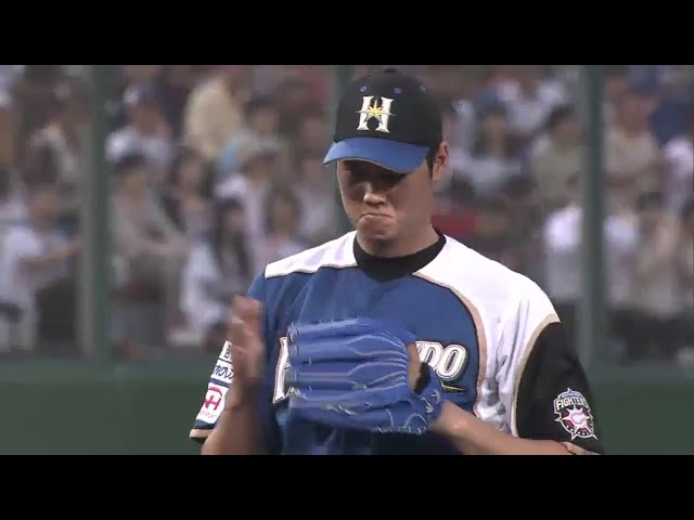 2回表 ファイターズ・大谷 制球定まらず3四球で2死満塁も無失点で切り抜ける!!  2014/7/16 F-L