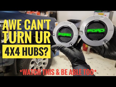 | HOW TO | Remove YOUR 4x4 MANUAL Hub LOCK OUTS **EASY** FORD F250 F350 F450 Superduty