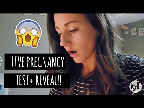 LIVE PREGNANCY TEST - HUSBANDS SWEET REACTION!! || BETHANY FONTAINE Video