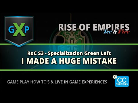 ROC S3: Huge Mistake! Activate What? Green Left Specialization for boosting frontline upgrade honor