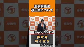 2 刑事訴訟法改正案について#神谷宗幣 #参政党 #参政党は止まらない #ひとりひとりが日本