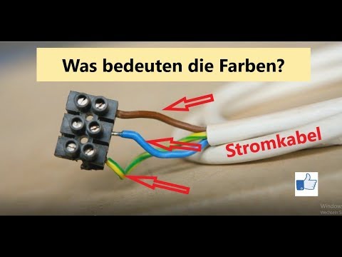 Stromkabel: Was bedeuten die Farben?