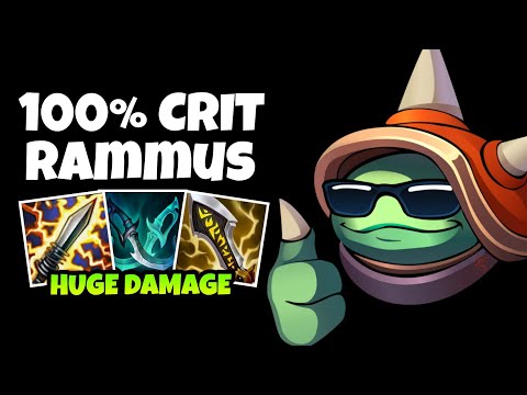 SECRET WEAPON RAMMUS JUNGLE WILD RIFT FULL CRITICAL BUILD
