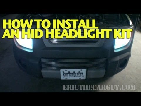 How To Install an HID Headlight Kit -EricTheCarGuy Video